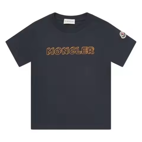Moncler | Kids Snow Mount Logo Cotton T-Shirt