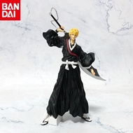 Bandai 21cm Anime Bleach Figure Kurosaki Ichigo Aizen Figurine Statue Model PVC Collection Desktop D