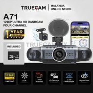 TrueCam A71 Dash Cam WiFi 4 Channel Camera Front Rear Left Right With Night Vision Parking Recording