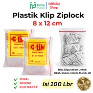 Plastic Clips Size 8x12 cm (100 pcs) Zipper Ziplock Plastic Medicine Chili Sauce Pickles Onion 12x8 