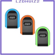 [Lzdhuiz2] Key Lock Box Key Cabinet Organizer Wall Mounted Lock Digital Combination Lock Box Password Key Case Store Home Key Outdoor Use
