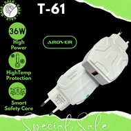 TC T-61 36W Charger SUPER FAST CHARGING Head (MICRO and TYPE C)