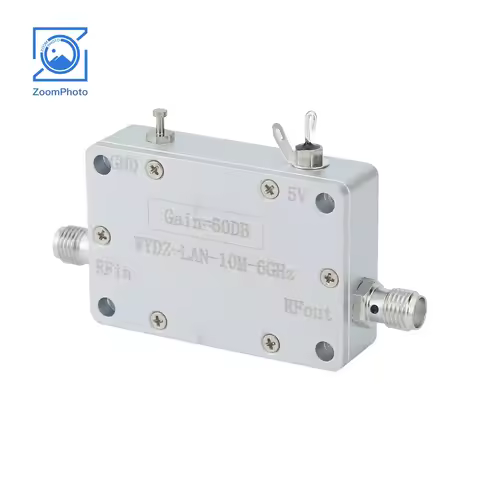 10MHz-6GHz 50dB 60dB High Gain LNA Wideband Low Noise Amplifier with SMA Female connector for Beidou