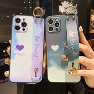 Cute Loving Heart Be Loved Samsung S21 Ultra S20FE S20 Ultra S20 Plus S20 S10 Plus S10 S9 Plus S8 Plus NOTE8 9 10 pro note 20 ultra Wristband Holder Back case