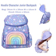 UNGU Widyasttata - Smiggle Backpack Junior Hoodie Unicorn Purple Tas Anak Tk Sd Original