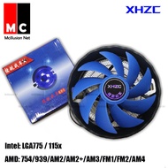 【Ready Stock】XHZC CPU Cooler 3pin Computer CPU Fan Heatsink fan AMD Intel  LGA775 1155/1156 AM2/AM3 