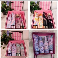 OFFER  ORI VICTORIA SECRET BODY MIST&LOTION Set Hantaran 4 IN 1 Minyak wangi untuk perempuan