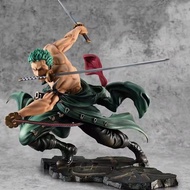One Piece Worlds Zoro Three Swords Straw Hat Group Luffy Anime Toy Model Decoration Gift 7.31