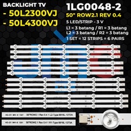 TOSHIBA 50 Inch TV Backlight 50L2300VJ 50L4300VJ 50" ROW2.1 REV 0.4
