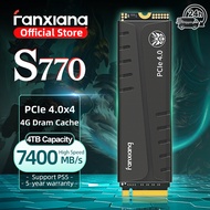 [Best CC]✩✫✬ Fanxiang S770 M.2 SSD 500GB 1TB 2TB 4TB สูงสุด 7400MB/s M.2 NVMe PCIe4.0 1G DRAM แคชภาย