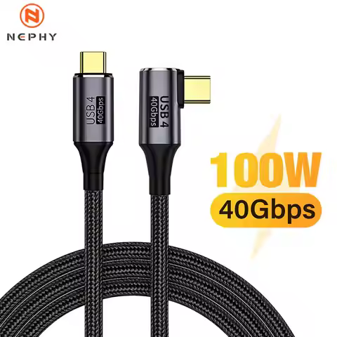 USB4.0 Thunderbolt 3 4 USB C to Type C Cable 40Gbps 8K@60Hz 4K@120 PD 100W Fast Charging Type-C Cabl