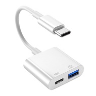 [gpax] 2 In 1 Type-C OTG Adapter 18W DP QC3.0 Fast Charge Cable Converter Type C To USB3.0/USB C Cha
