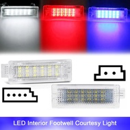 2x Interior LED Foot Lights For BMW 1 2 3 4 5 6 7 X Z Series Z4 E89 X1 E84 F01 E63 E60 F33 E90 E92 E