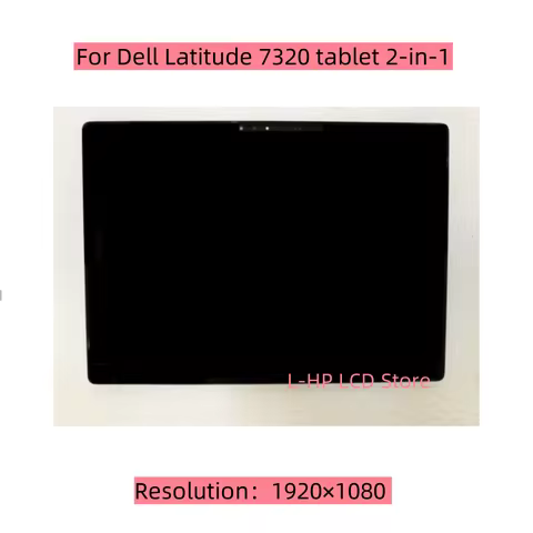 13.0 Inch For Dell Latitude 13 7320 2 in 1 Laptop Tablet Matrix Replacement Panel Digitizer Screen T