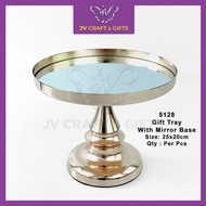Dulang Metal Hantaran Perkahwinan | Mirror Tray Tunang Nikah Wedding Stand Decoration | JV 5128