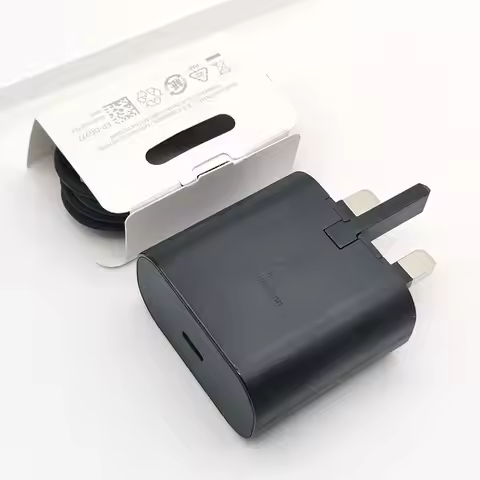 Samsung 25W UK Plug Super Fast Charger Type C Cable For Galaxy S20 S21 S22 S23 S24 Note20 Ultra 10 P