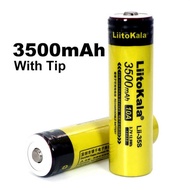 Liitokala Lii-35S 18650 3.7V 3500mAh rechargeable lithium battery for LED Flashlight + DIY pointed