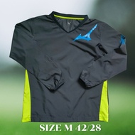 MIZUNO Long-Sleeved Sports Shirt M Chest 42 Inches/Length 28 Inches