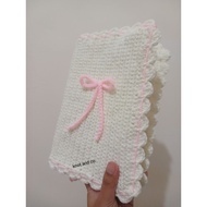 Knot and co. | Knitted booksleeve | Novel kover | Creamy vanilla book cover Book Cover Sleeve