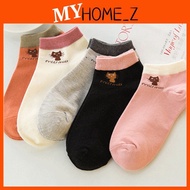 MYHZ_ Miu Lady Sock Cartoon Man Boy Girl Cute Unisex Sock Ankle Women's Cotton Socks