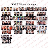 [PO / SET] GOT7 WINTER HEPTAGON GOTV PHOTOCARD FAN MADE UNOFFICIAL YANGPASHOP JB JR MARK JACKSON BAM