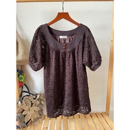 (Liquidation - 2hand) Lace style blouse