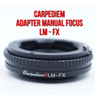 CARPEDIEM Lens Adapter | LM - FX | Leica ML/M Lens to Lenses to Body Camera Fuji Film FX Fujifilm Mo