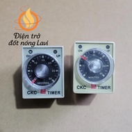 CKC AH3-3 time relay comes with base, time relay, timer CKC AH3-3 220V.
