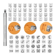 72 Pieces Leather Stamping Tools Kit Making Stamp Punch Set Leather Stamps Punch Tools