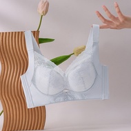 34-44BCD Plus Size Breast-enhancing Deep V Sexy Underwear Frameless Adjustable Lace Push-Up Bra Wome