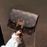 ✹☢❆LV Mini Dauphine Messenger Sling Bags Daphne Color Brown Chain Shoulder Bag Crossbody Side