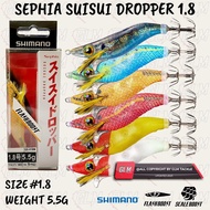 SHIMANO SEPHIA SUISUI DROPPER FLASHBOOST 1.8# 5.5G SQUID JIG CANDAT SOTONG QS-X182