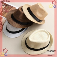 HUISHU Sun Hat Unisex Gangster Cap Summer Jazz Dress Hat