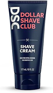 Dollar Shave Club Shave Cream for Extra-Cushioned Shaving Suitable for Sensitive Skin 6 oz