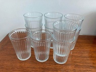 (SET OF 6) IKEA VARDAGEN Everday Clear Glass Glassware Set Drinking Glass Cafe Coffee Juices Cup Bev