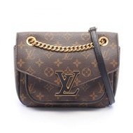 【二手】LOUIS VUITTONPassy Monogram 單肩包 M45592 黑色 PVC 塗層帆布皮革 Passy 女士二手 A
