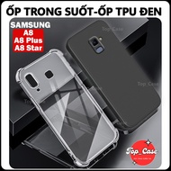 Samsung A8,A8 Plus,A8 Star Shockproof, Transparent, camera Protection Case