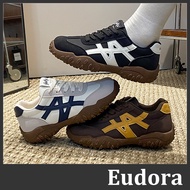 [Eudora] Casual Shoes German Training Shoes Sports Shoes Cloth Shoes Laced-Up Black Cloth Shoes Stud
