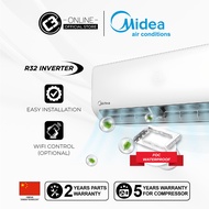 Midea 1.0hp Inverter Aircond BLANC Series MSMA-09CRD1 FREE DELIVERY (Klang valley) Air Conditioner 1HP