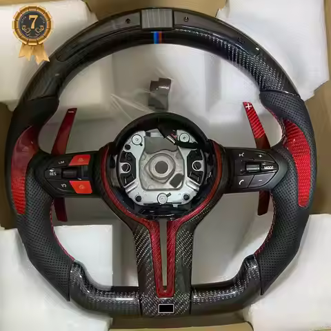 LED Carbon Fiber Steering Wheel For F10 F20 F18 F11 F12 F30 E92 E60 X6 E71 M1 M4 M2 M3 M5 M6 X6 Stee