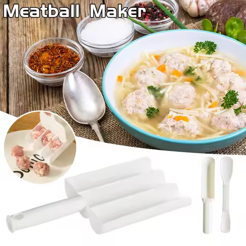 1set Meatball Scoop Maker Meatball Shape Ball Maker Fish Ball Meatball Mold Shrimp Slider Croquette 