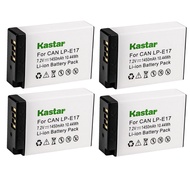 Kastar 4-Pack LP-E17 Battery 7.2V 1450mAh Replacement for Canon LP-E17 LP-E17H, 9967B02 Battery, Can