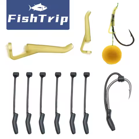 FishTrip Carp Fishing Accessories 25Pcs D Rig Kickers Fishing Kickers Covert Pop Up Hook Fishing Ali