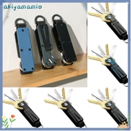 AKIYAMAMIO Keys Fob with Clip, with Screwdriver Holds 2-6 Keys Key Organizer,  Multi-function Metal 