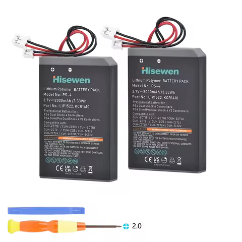PS4 Battery for Sony PS4 PS4Pro Gamepad LIP1522/KCR1410 Bateria for CUH-ZCT1E CUH-ZCT1U Wireless Con