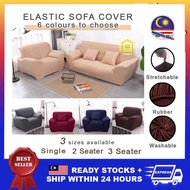 Elastic Sofa Cover Seater Stretchable Protector Couch Slip Cushion Single Double Triple Seat Sarung Sofa Kusyen