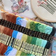 [Fabric Fanatics]Embroidery Cross Stitch Thread Set Benang Sulaman 10/25/50/100pcs DIY Airo DMC