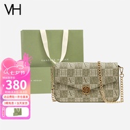 VANESSA HOGAN VH包包女包山茶花系列信封包百搭链条斜挎单肩包七夕情人节礼物 绿色(赠礼袋 仪式感拿捏)