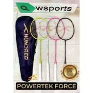 Hundred HNDRD POWERTEK Badminton Racket Force Original