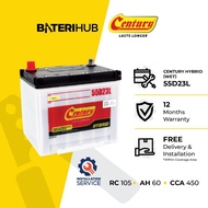 [Installation Provided] 55D23L Century Hybrid WET | Car Battery Exora Alphard Estima Vellfire Innova D23 D23L BateriHub